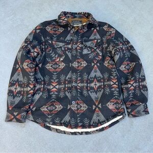 Jachs New York Wool Blend Sherpa‎ Lined Jacket Men’s Small Aztec